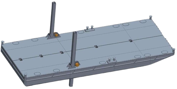 DB-202 - Steel Work Pontoon with spuds