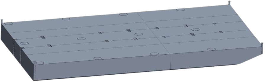 DB-205 - Steel Work Pontoon - Reinforced configuration