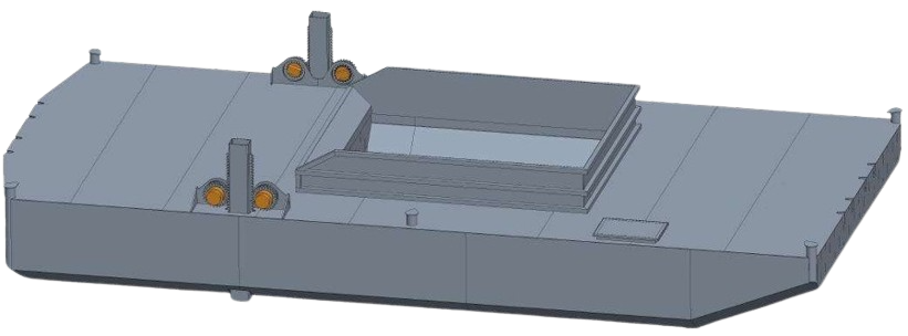 DBC-221 - Deck Barge with Coaming (Bin Walls)