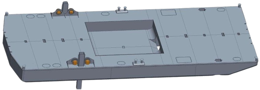 DBC-251 - Deck Barge with Coaming (Bin Walls)